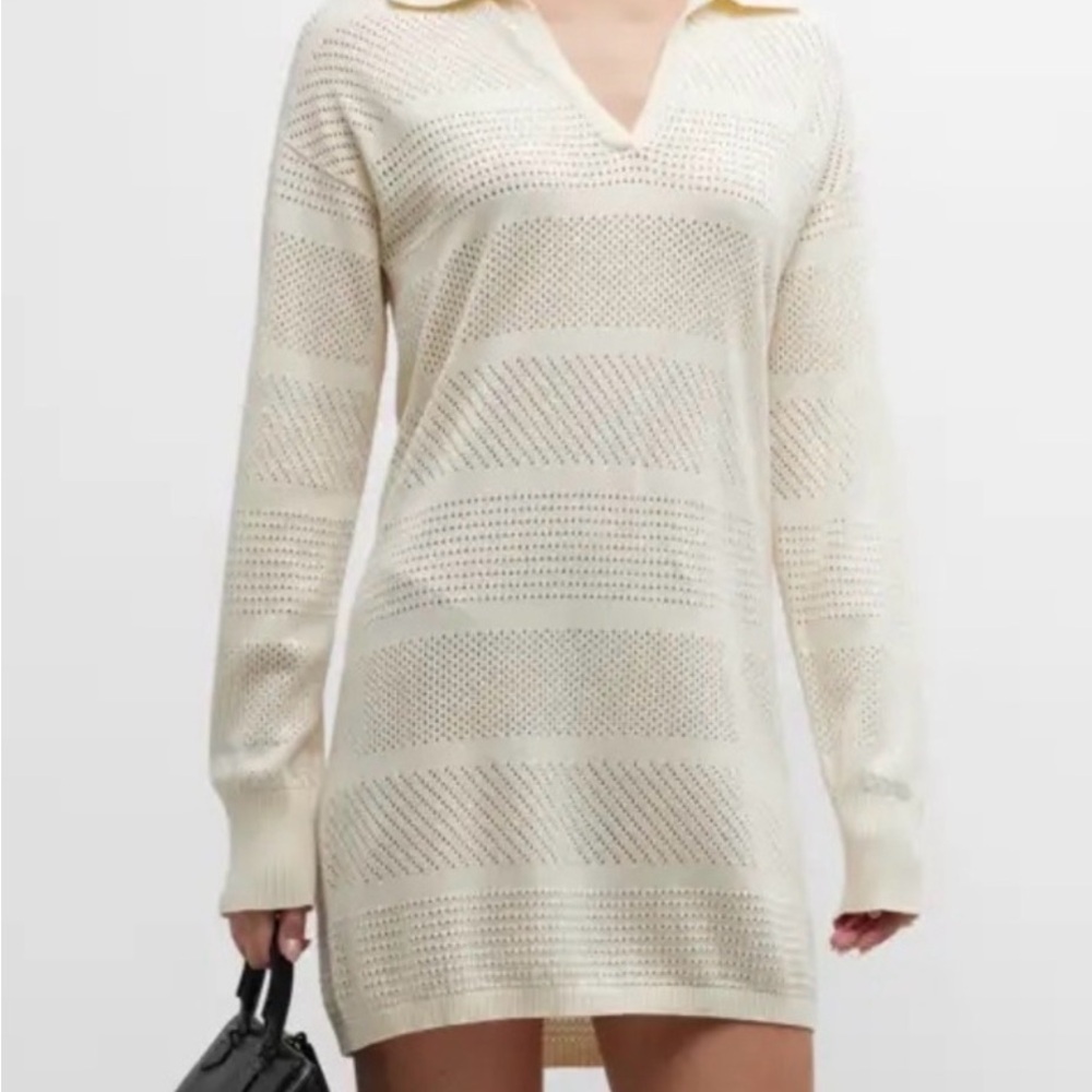 Monrow Ivory Knit Top